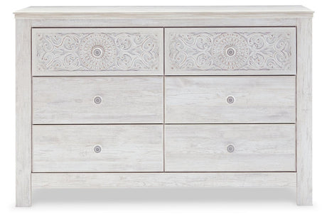 Paxberry Whitewash Dresser - Ella Furniture