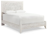 Paxberry Whitewash Panel Bedroom Set angled view