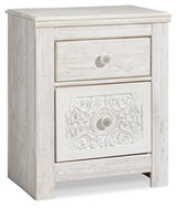 Paxberry Whitewash Panel Bedroom Set angled view
