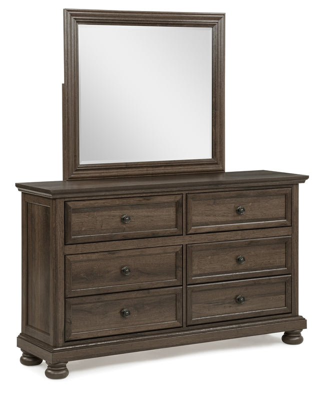 Claribelle Brown Dresser and Mirror from Ella Furniture