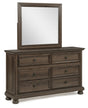 Claribelle Brown Dresser and Mirror from Ella Furniture