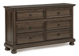 Claribelle Brown Dresser and Mirror view 3