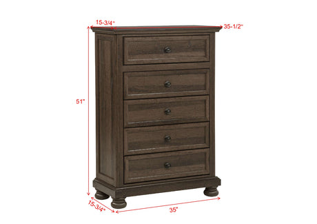 Claribelle Brown Storage Platform Sleigh Bedroom Set view 15