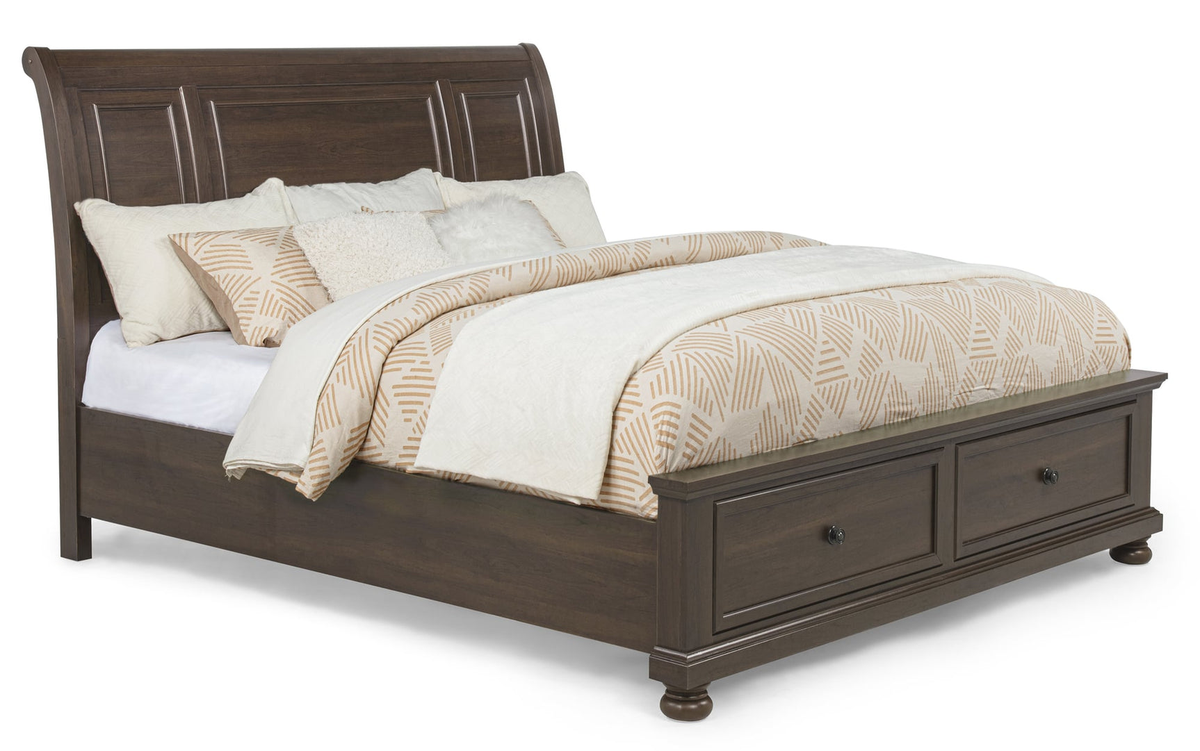 Claribelle Brown Storage Platform Sleigh Bedroom Set view 5