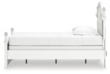 Kozlani White Twin Upholstered Panel Bed