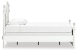 Kozlani White Twin Upholstered Panel Bed