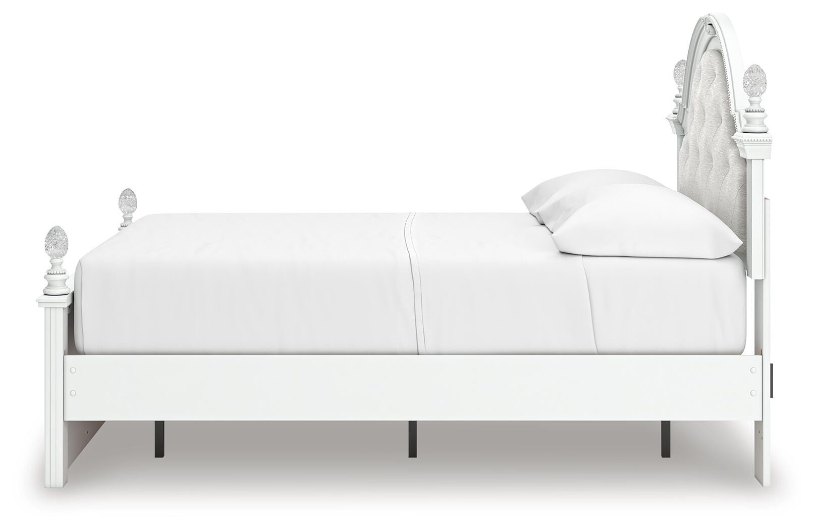 Kozlani White Upholstered Panel Storage Bedroom Set view 8