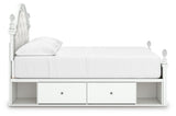 Kozlani White Upholstered Panel Storage Bedroom Set view 6