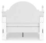 Kozlani White Full Upholstered Panel Bed