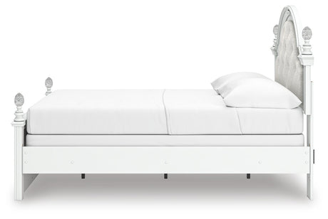 Kozlani White Upholstered Panel Bedroom Set view 8