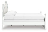 Kozlani White Full Upholstered Panel Bed