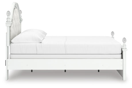 Kozlani White Upholstered Panel Bedroom Set view 6