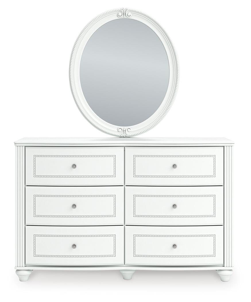 Kozlani White Upholstered Panel Bedroom Set view 16