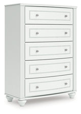 Kozlani White Chest of Drawers