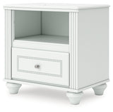 Kozlani White Nightstand