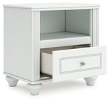 Kozlani White Nightstand