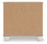 Kozlani White Nightstand