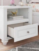 Kozlani White Nightstand
