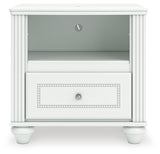 Kozlani White Nightstand