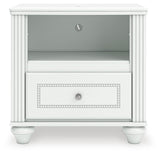 Kozlani White Upholstered Panel Storage Bedroom Set view 17