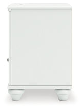Kozlani White Nightstand