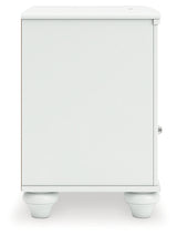 Kozlani White Nightstand