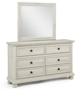 Claribelle White Dresser and Mirror from Ella Furniture