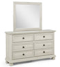 Claribelle White Dresser and Mirror from Ella Furniture