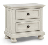 Claribelle White Nightstand With Kenlin Glide from Ella Furniture