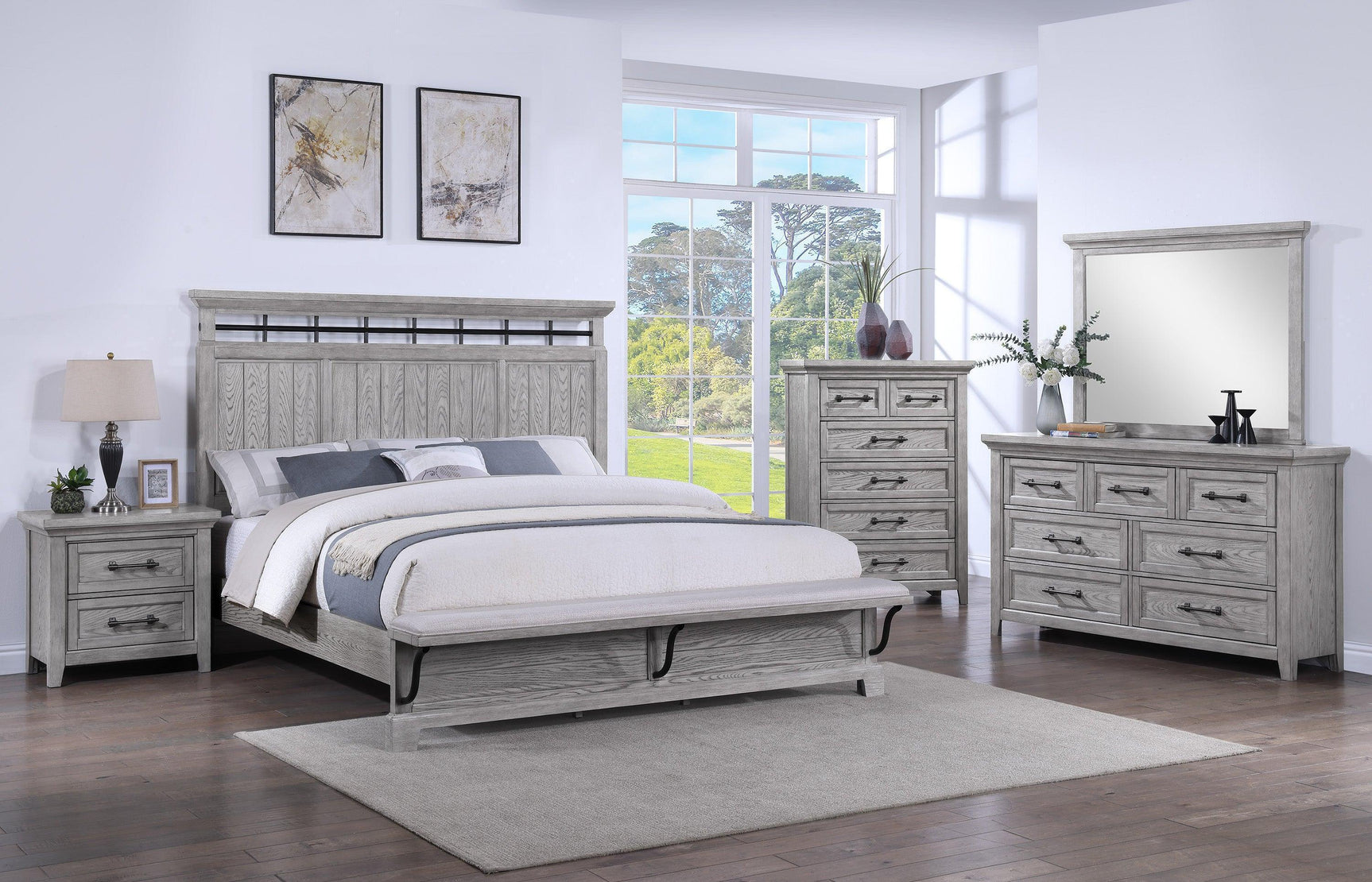 Beckett Gray Panel Bedroom Set