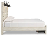 Cambeck Whitewash Queen Panel Storage Bed