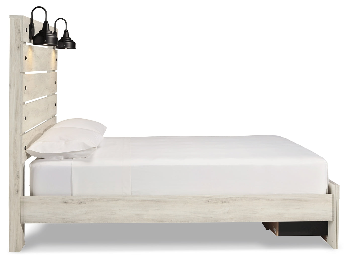 Cambeck Whitewash Queen Panel Storage Bed