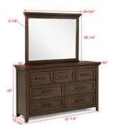 Beckett Brown Panel Bedroom Set view 7