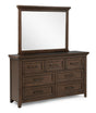 Beckett Brown Dresser and Mirror from Ella Furniture