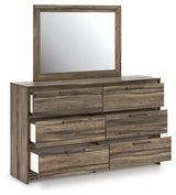 Elbrim Brown Dresser and Mirror
