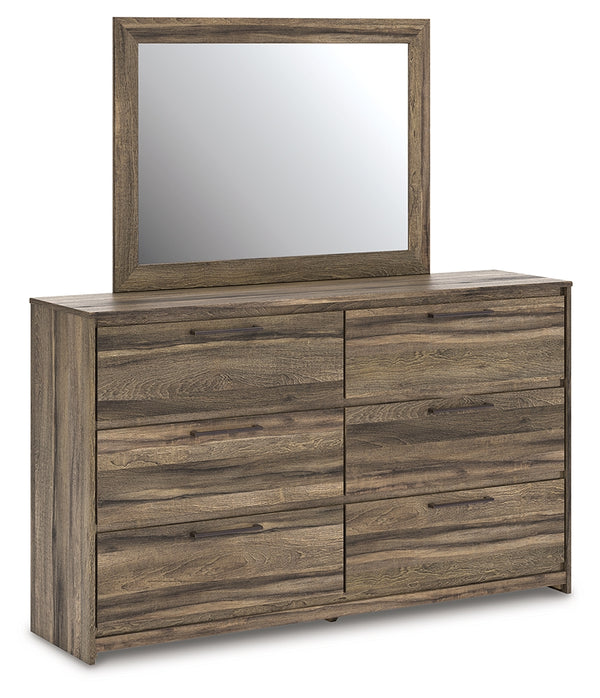Elbrim Brown Dresser and Mirror