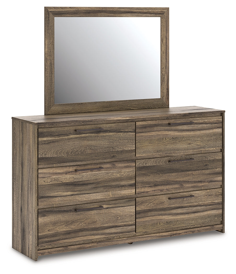 Elbrim Brown Dresser and Mirror