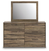 Elbrim Brown Dresser and Mirror