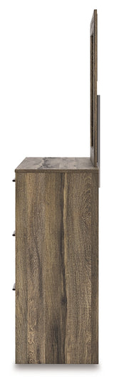 Elbrim Brown Dresser and Mirror