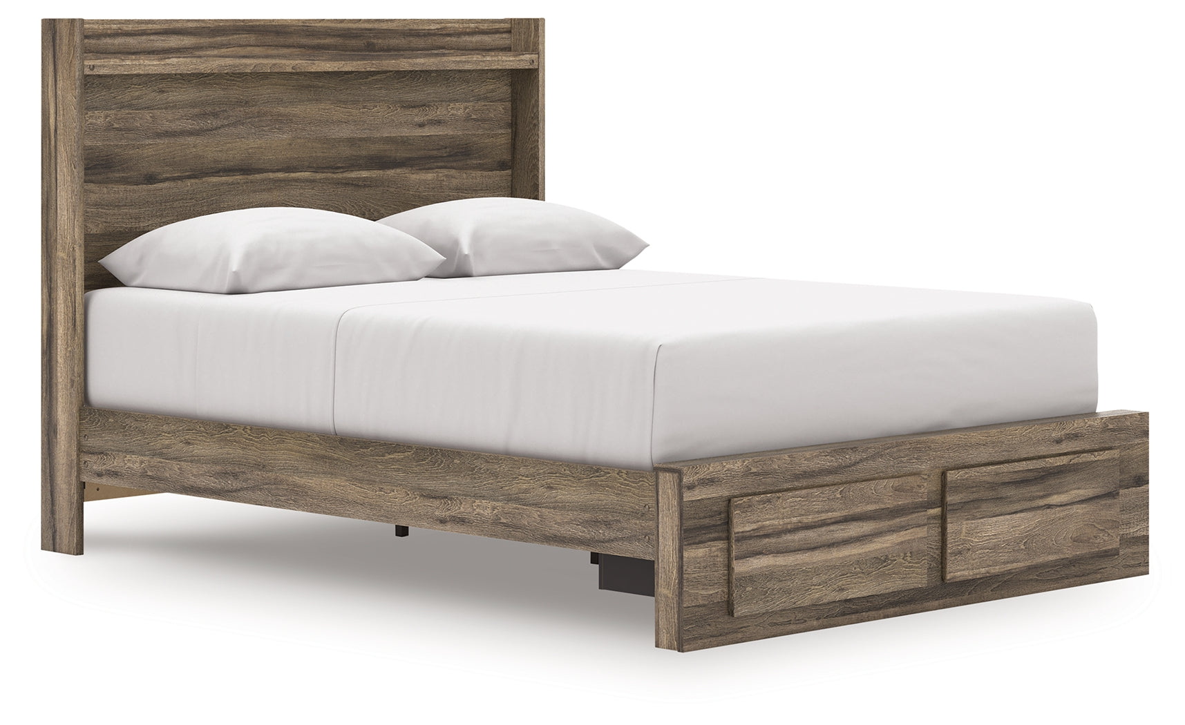 Elbrim Brown Queen Panel Storage Bed