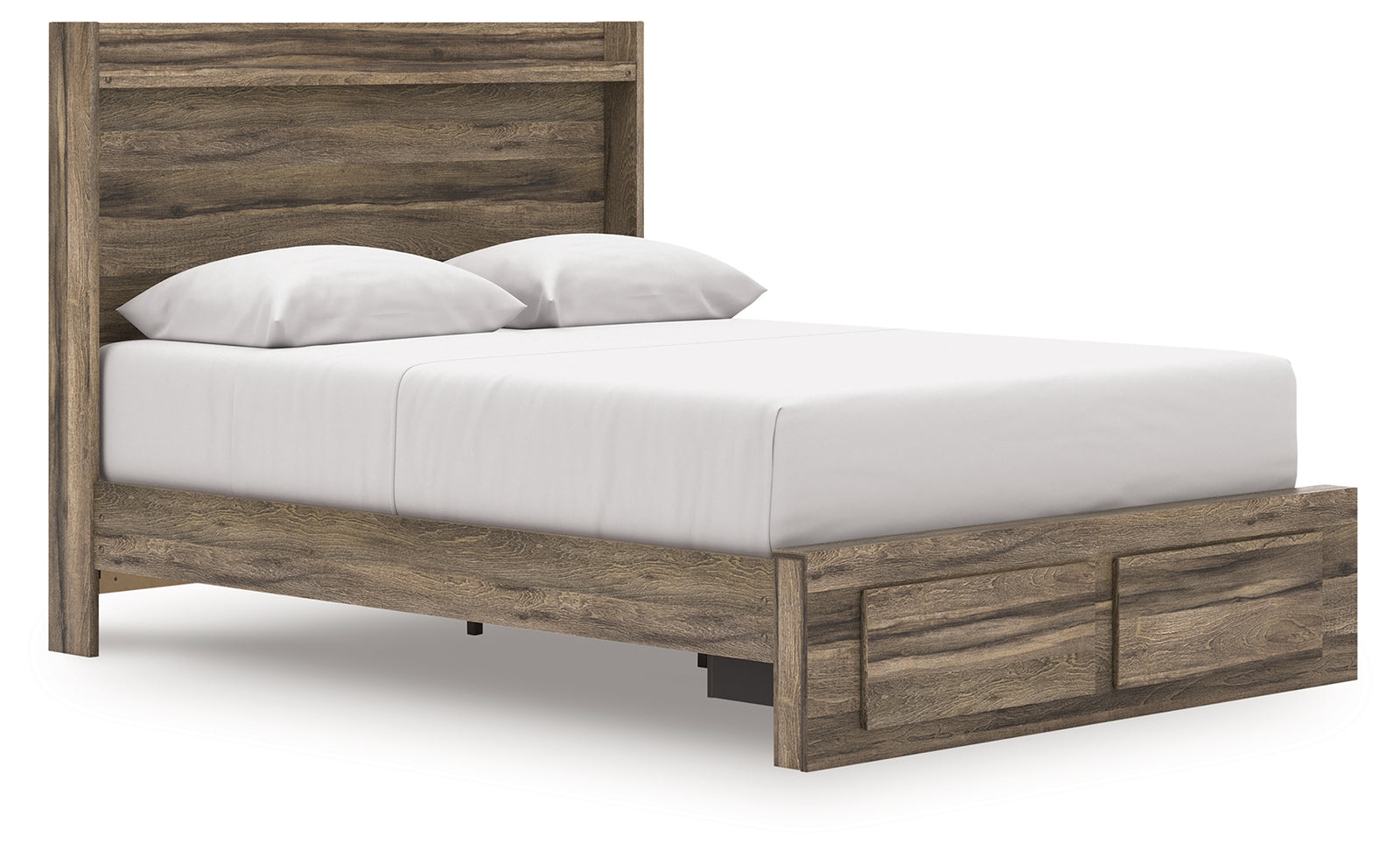 Elbrim Brown Queen Panel Storage Bed