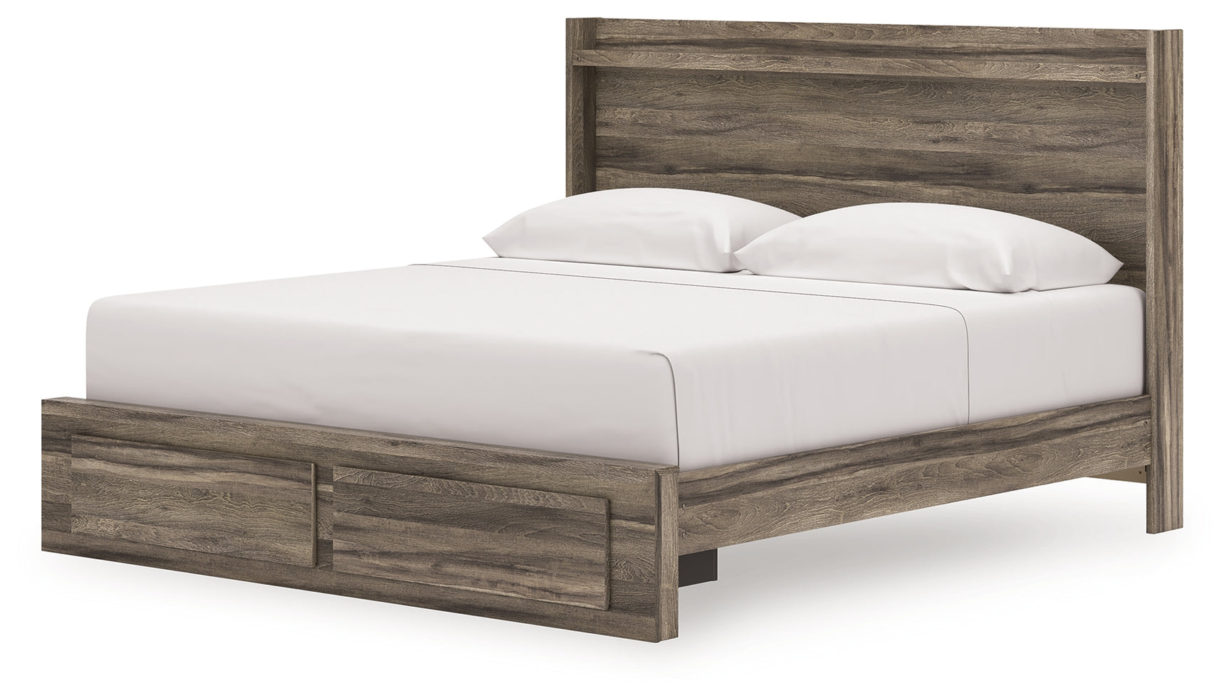 Elbrim Brown King Panel Storage Bed
