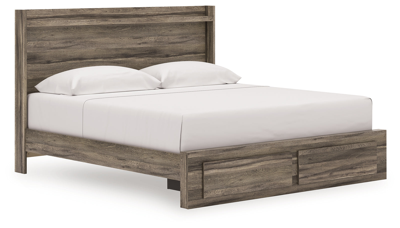 Elbrim Brown King Panel Storage Bed