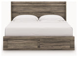 Elbrim Brown King Panel Storage Bed