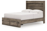 Elbrim Brown Full Panel Storage Bed