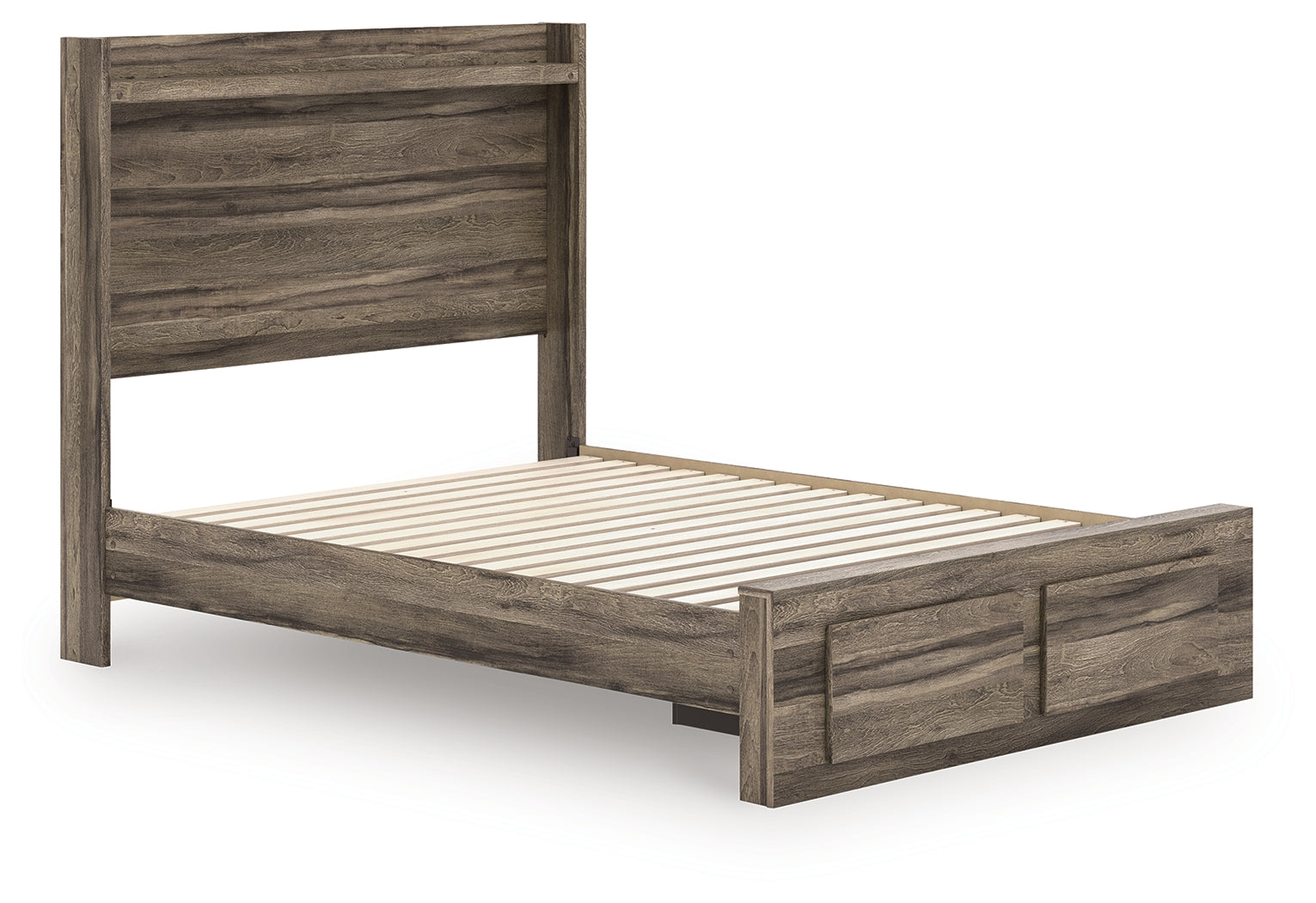 Elbrim Brown Full Panel Storage Bed