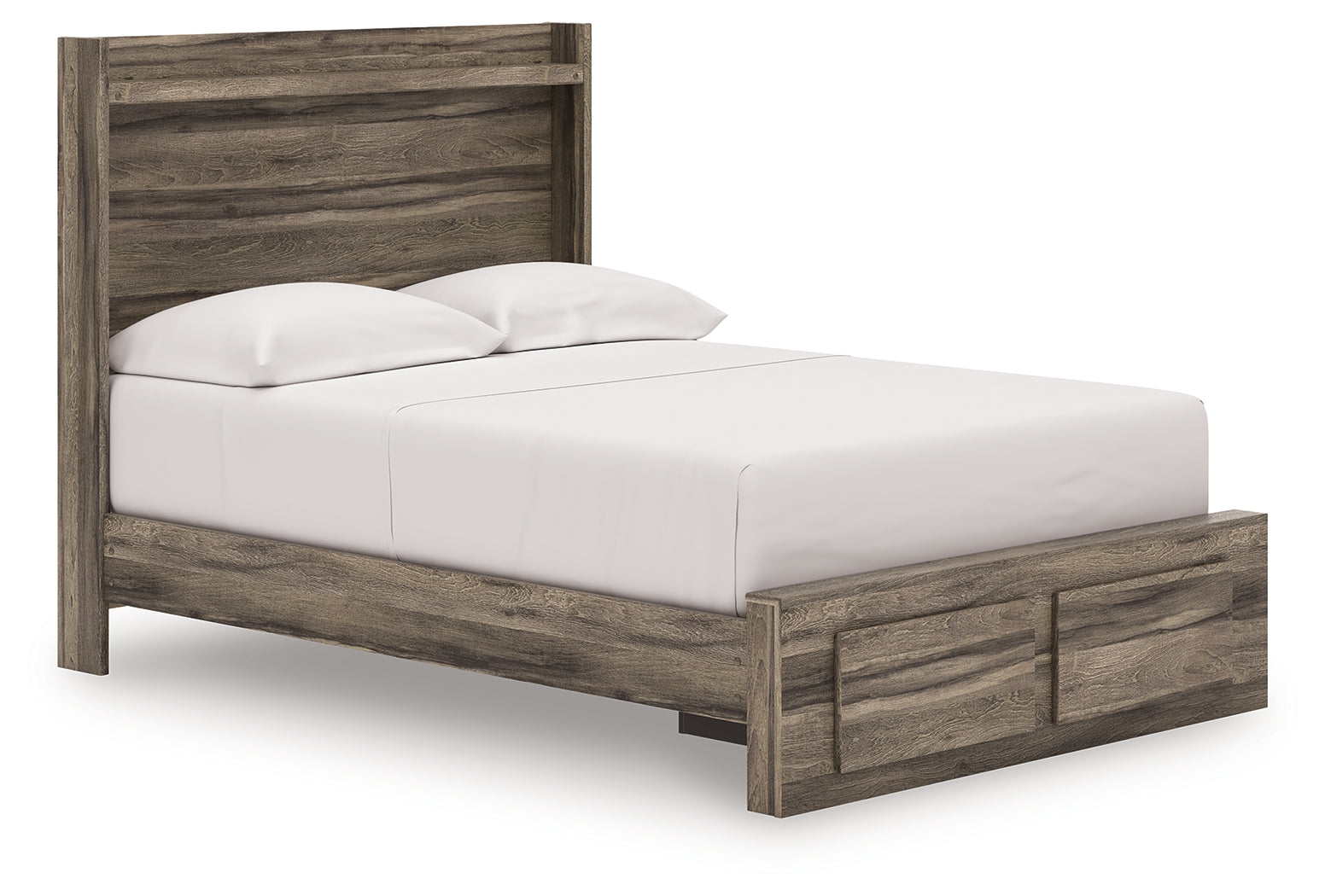 Elbrim Brown Full Panel Storage Bed