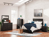 Hollivern Dark Gray Full Panel Bed