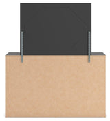 Hollivern Dark Gray Dresser and Mirror