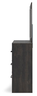 Hollivern Dark Gray Panel Storage Bedroom Set 2 view 17